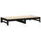 vidaXL Pull-out Day Bed without Mattress Black 2x(100x200) cm