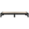 vidaXL Pull-out Day Bed without Mattress Black 2x(100x200) cm