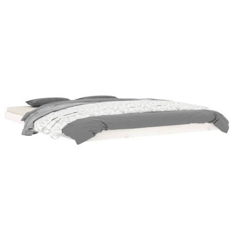 vidaXL Bed Frame without Mattress White 160x200 cm Solid Wood Pine