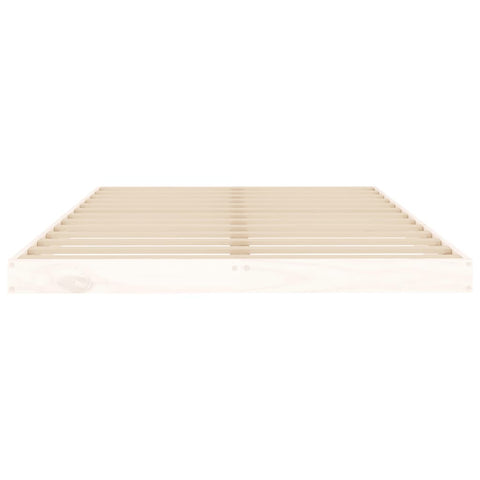 vidaXL Bed Frame without Mattress White 120x200 cm Solid Wood Pine
