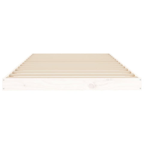 vidaXL Bed Frame without Mattress White 100x200 cm Solid Wood Pine