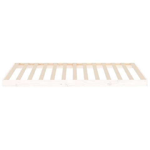 vidaXL Bed Frame without Mattress White 100x200 cm Solid Wood Pine