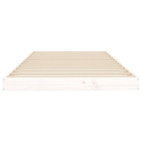 vidaXL Bed Frame without Mattress White 90x200 cm Solid Wood Pine