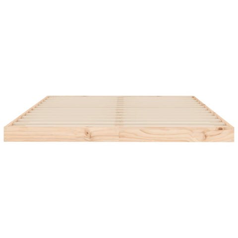 vidaXL Bed Frame without Mattress 135x190 cm Double Double Solid Wood Pine