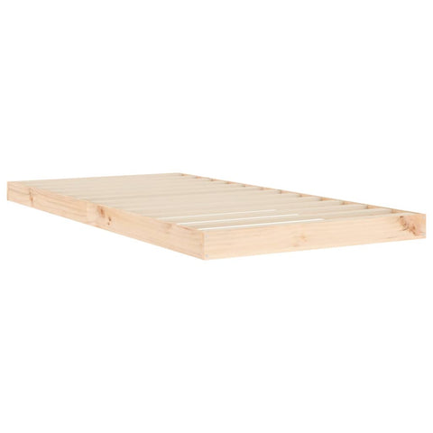 vidaXL Bed Frame without Mattress 90x190 cm Single Single Solid Wood Pine