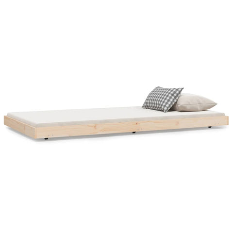 vidaXL Bed Frame without Mattress 100x200 cm Solid Wood Pine