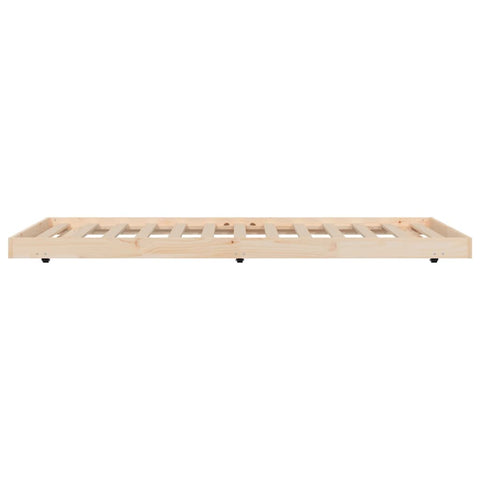 vidaXL Bed Frame without Mattress 100x200 cm Solid Wood Pine