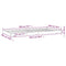 vidaXL Bed Frame without Mattress 100x200 cm Solid Wood Pine