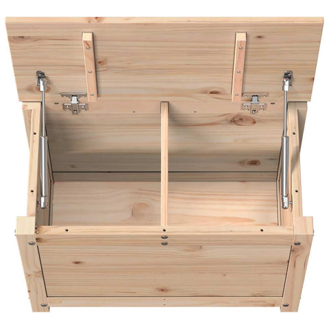 vidaXL Storage Box 60x32x45.5 cm Solid Wood Pine