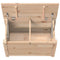 vidaXL Storage Box 60x32x45.5 cm Solid Wood Pine