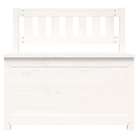 vidaXL Bench White 80x41x77 cm Solid Wood Pine