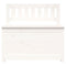 vidaXL Bench White 80x41x77 cm Solid Wood Pine