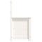 vidaXL Bench White 80x41x77 cm Solid Wood Pine