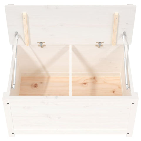 vidaXL Bench White 80x41x77 cm Solid Wood Pine