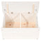 vidaXL Bench White 80x41x77 cm Solid Wood Pine