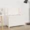 vidaXL Bench White 80x41x77 cm Solid Wood Pine