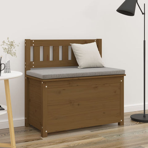 vidaXL Bench Honey Brown 80x41x77 cm Solid Wood Pine