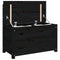 vidaXL Bench Black 80x41x77 cm Solid Wood Pine