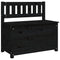 vidaXL Bench Black 80x41x77 cm Solid Wood Pine
