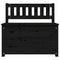 vidaXL Bench Black 80x41x77 cm Solid Wood Pine