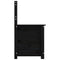 vidaXL Bench Black 80x41x77 cm Solid Wood Pine