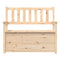 vidaXL Bench 112.5x51.5x96.5 cm Solid Wood Pine