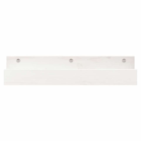 vidaXL Wall Shelves 2 pcs White 50x12x9 cm Solid Wood Pine