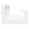 vidaXL Wall Shelves 2 pcs White 50x12x9 cm Solid Wood Pine