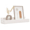 vidaXL Wall Shelves 2 pcs White 50x12x9 cm Solid Wood Pine