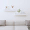 vidaXL Wall Shelves 2 pcs White 50x12x9 cm Solid Wood Pine