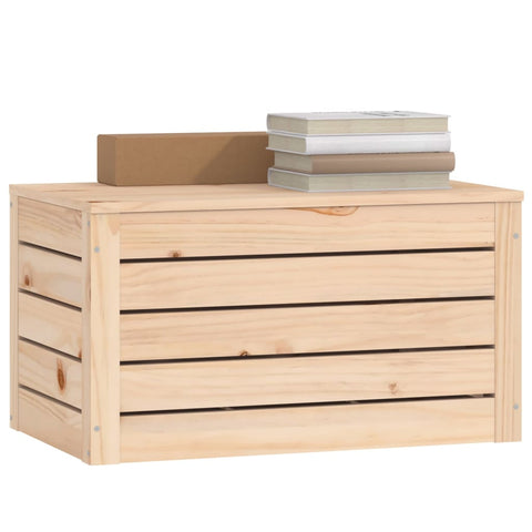 vidaXL Storage Box 59.5x36.5x33 cm Solid Wood Pine