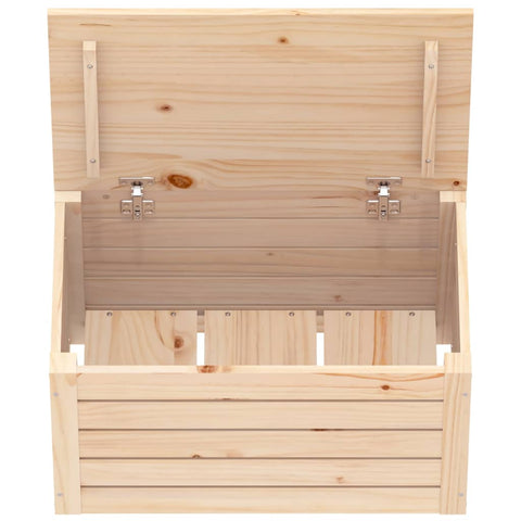 vidaXL Storage Box 59.5x36.5x33 cm Solid Wood Pine