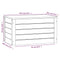 vidaXL Storage Box 59.5x36.5x33 cm Solid Wood Pine
