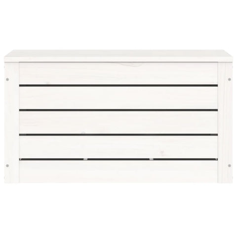 vidaXL Storage Box White 59.5x36.5x33 cm Solid Wood Pine