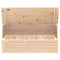 vidaXL Storage Box 89x36.5x33 cm Solid Wood Pine