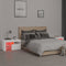 vidaXL Bedside Cabinets 2 pcs with LED Lights White 70x36.5x40 cm