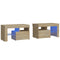 vidaXL Bedside Cabinets 2 pcs with LED Lights Sonoma Oak 70x36.5x40 cm