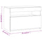 vidaXL Bedside Cabinets 2 pcs with LED Lights Grey Sonoma 60x35x40 cm