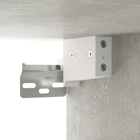 vidaXL 3 Piece Bathroom Furniture Set Concrete Grey