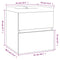 vidaXL Sink Cabinet with Built-in Basin Smoked Oak Engineered Wood