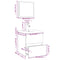 vidaXL Bathroom Furniture Set Smoked Oak Engineered Wood