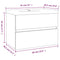 vidaXL Sink Cabinet with Built-in Basin Grey Sonoma Engineered Wood