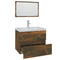 vidaXL Bathroom Furniture Set Smoked Oak Engineered Wood