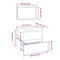 vidaXL Bathroom Furniture Set Smoked Oak Engineered Wood