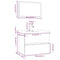 vidaXL Bathroom Furniture Set Smoked Oak Engineered Wood