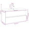 vidaXL Sink Cabinet with Built-in Basin Grey Sonoma Engineered Wood