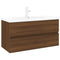 vidaXL Sink Cabinet with Built-in Basin Brown Oak Engineered Wood