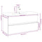 vidaXL Sink Cabinet with Built-in Basin Brown Oak Engineered Wood