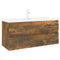 vidaXL Sink Cabinet with Built-in Basin Smoked Oak Engineered Wood