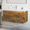 vidaXL Sink Cabinet with Built-in Basin Smoked Oak Engineered Wood